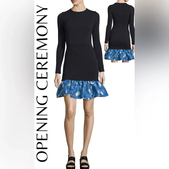 knee length dresses for ladies Opening Ceremony Elastic Logo Mini Dress